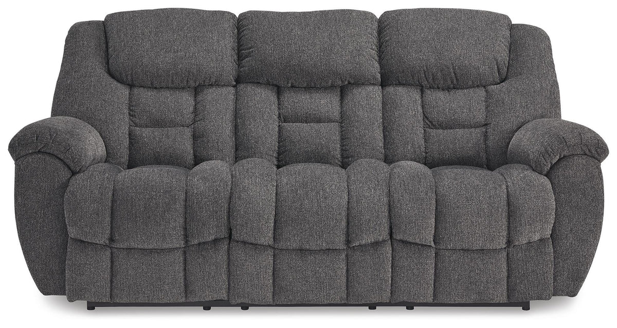 Foreside Reclining Sofa - 3810488 - product view or room setting; only sofa included (supplier image 4)
