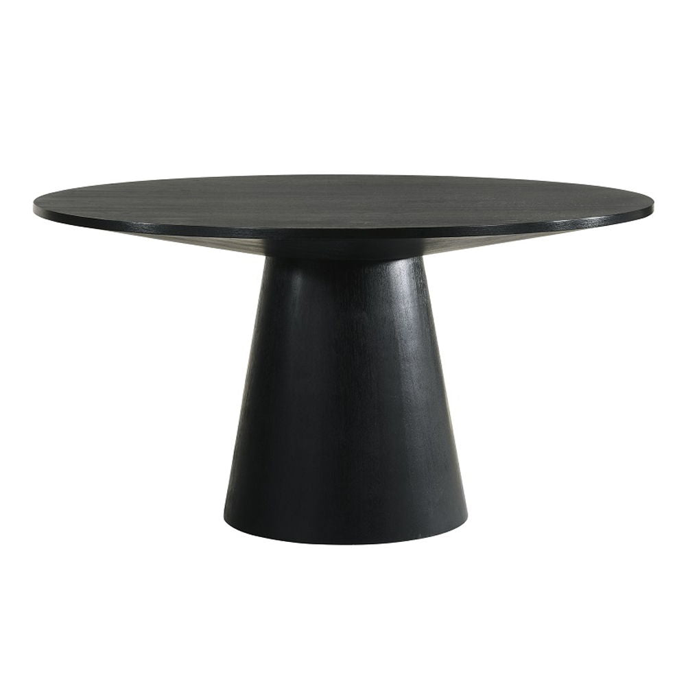 Froja - Round Dining Set - Black