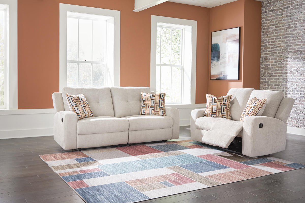 Danum Reclining Sofa and Loveseat - 38805U1 - product view or room setting; complete kit and included component views (supplier image 2)