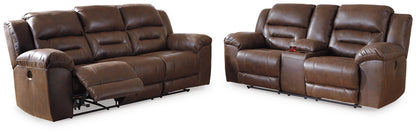 Stoneland sofa and loveseat set, Chocolate / Power Sofa + Power Loveseat, 39904U2: original manufacturer image; only listed sofa and loveseat included. Castillo Furniture, Philadelphia.