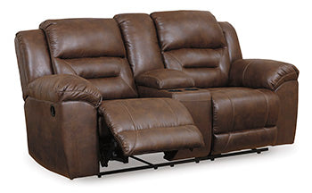 Stoneland sofa and loveseat set, Chocolate / Manual Sofa + Manual Loveseat, 3990494: original manufacturer image; only listed sofa and loveseat included. Castillo Furniture, Philadelphia.