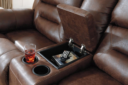 Stoneland Reclining Loveseat with Console - 3990496, 3990494 - product view or room setting; only loveseat included (supplier image 17)