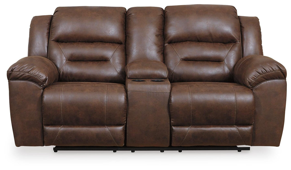 Stoneland Reclining Loveseat with Console - 3990496, 3990494 - product view or room setting; only loveseat included (supplier image 20)