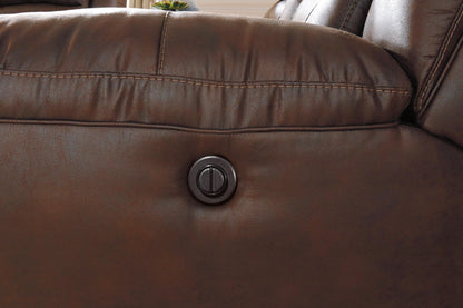Stoneland Reclining Loveseat with Console - 3990496 - product view or room setting; only loveseat included (supplier image 18)