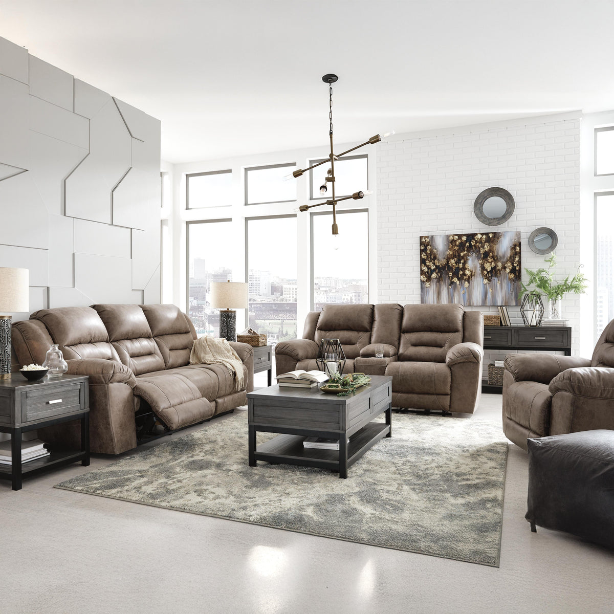 Stoneland Reclining Sofa - 3990587, 3990588 - product view or room setting; only sofa included (supplier image 6)
