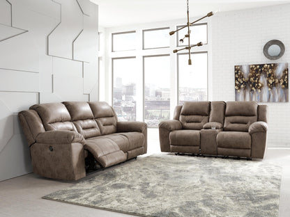 Stoneland sofa and loveseat set, Fossil / Power Sofa + Power Loveseat, 39905U3: original manufacturer image; only listed sofa and loveseat included. Castillo Furniture, Philadelphia.