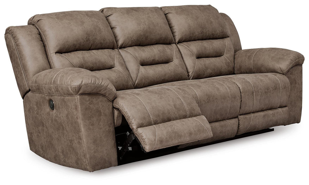 Stoneland Reclining Sofa - 3990587 - product view or room setting; only sofa included (supplier image 3)