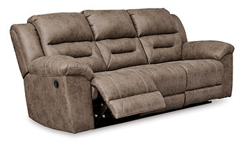 Stoneland sofa and loveseat set, Fossil / Manual Sofa + Manual Loveseat, 3990588: original manufacturer image; only listed sofa and loveseat included. Castillo Furniture, Philadelphia.