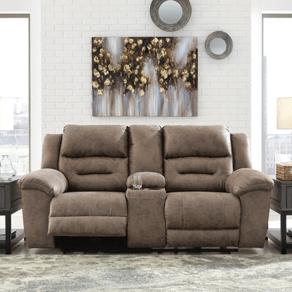 Stoneland Reclining Loveseat with Console - 3990596, 3990594 - product view or room setting; only loveseat included (supplier image 8)