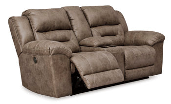 Stoneland sofa and loveseat set, Fossil / Power Sofa + Power Loveseat, 3990596: original manufacturer image; only listed sofa and loveseat included. Castillo Furniture, Philadelphia.