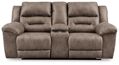 Stoneland Reclining Loveseat with Console - 3990596, 3990594 - product view or room setting; only loveseat included (supplier image 3)