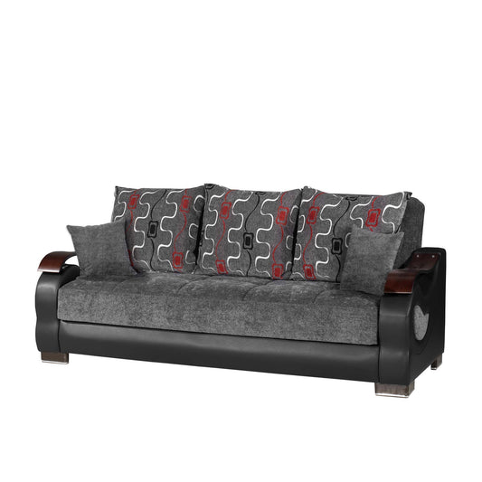 Ottomanson Metroplex - Upholstered Convertible Sofabed With Storage - Gray