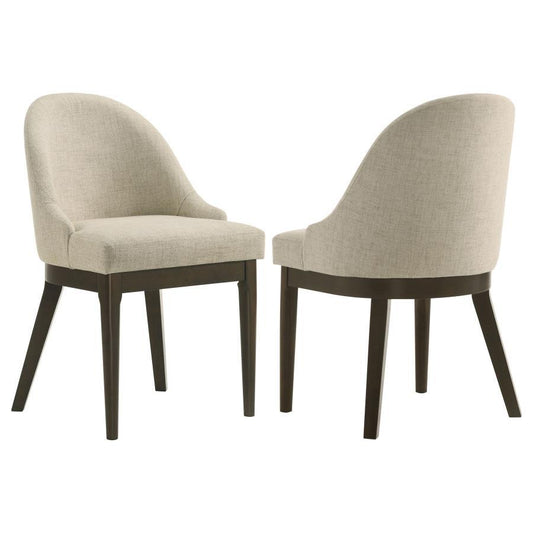 Reseda - Upholstered Dining Side Chair (Set of 2) - Beige