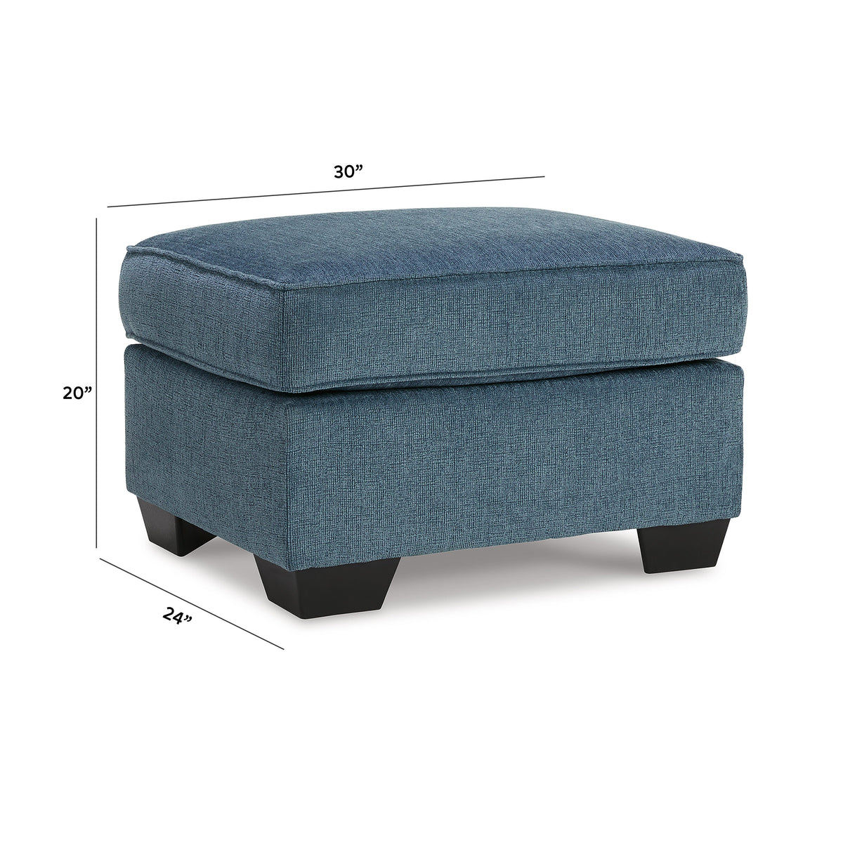 Cashton Chair and Ottoman - 40605U2 - approximate manufacturer dimensions (supplier image 16)