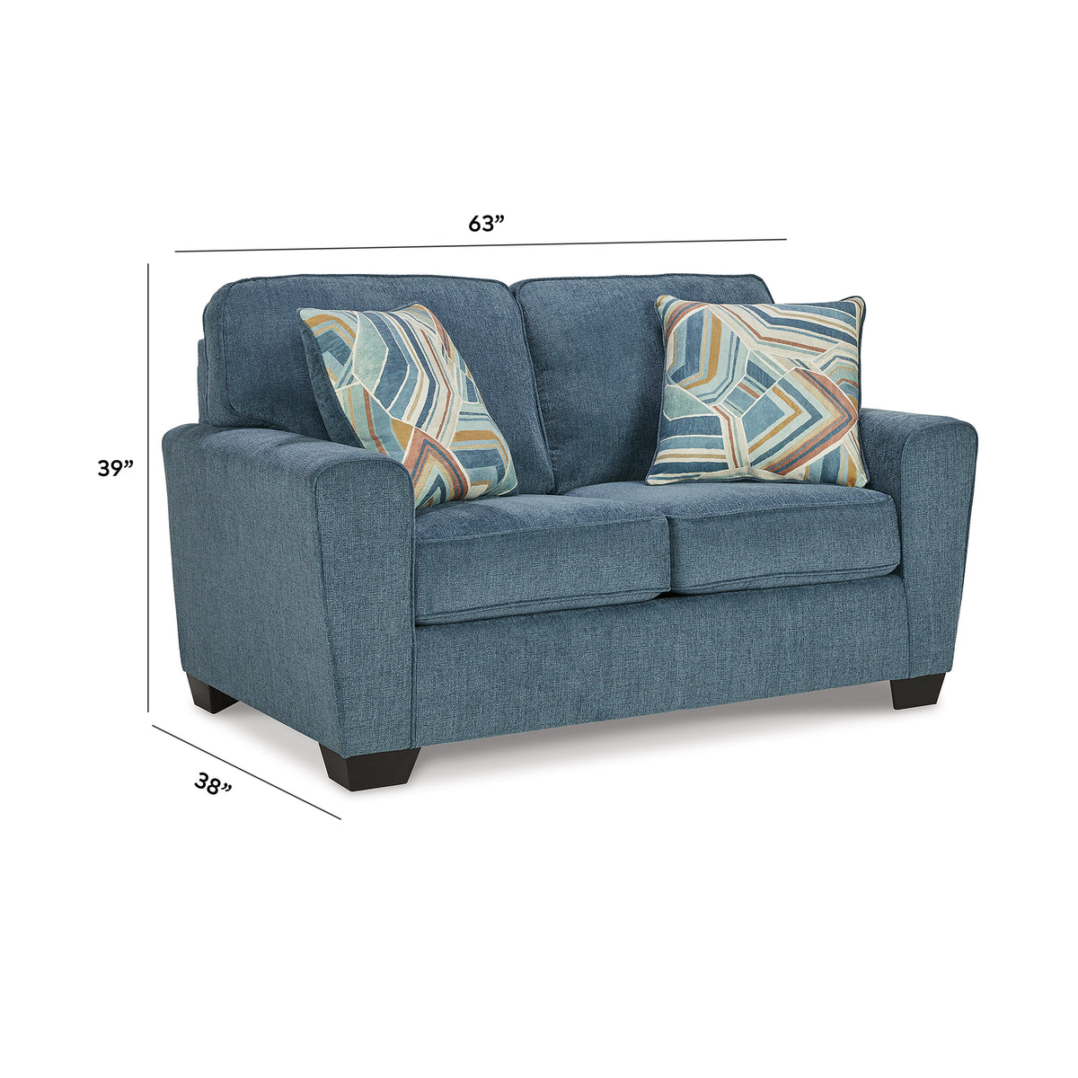 Cashton Living Room Sets - 40605U1, 40605U3, 40605U4 - approximate manufacturer dimensions (supplier image 14)