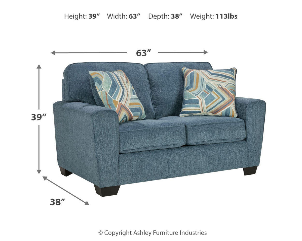Cashton Living Room Sets - 40605U3 - approximate manufacturer dimensions (supplier image 27)