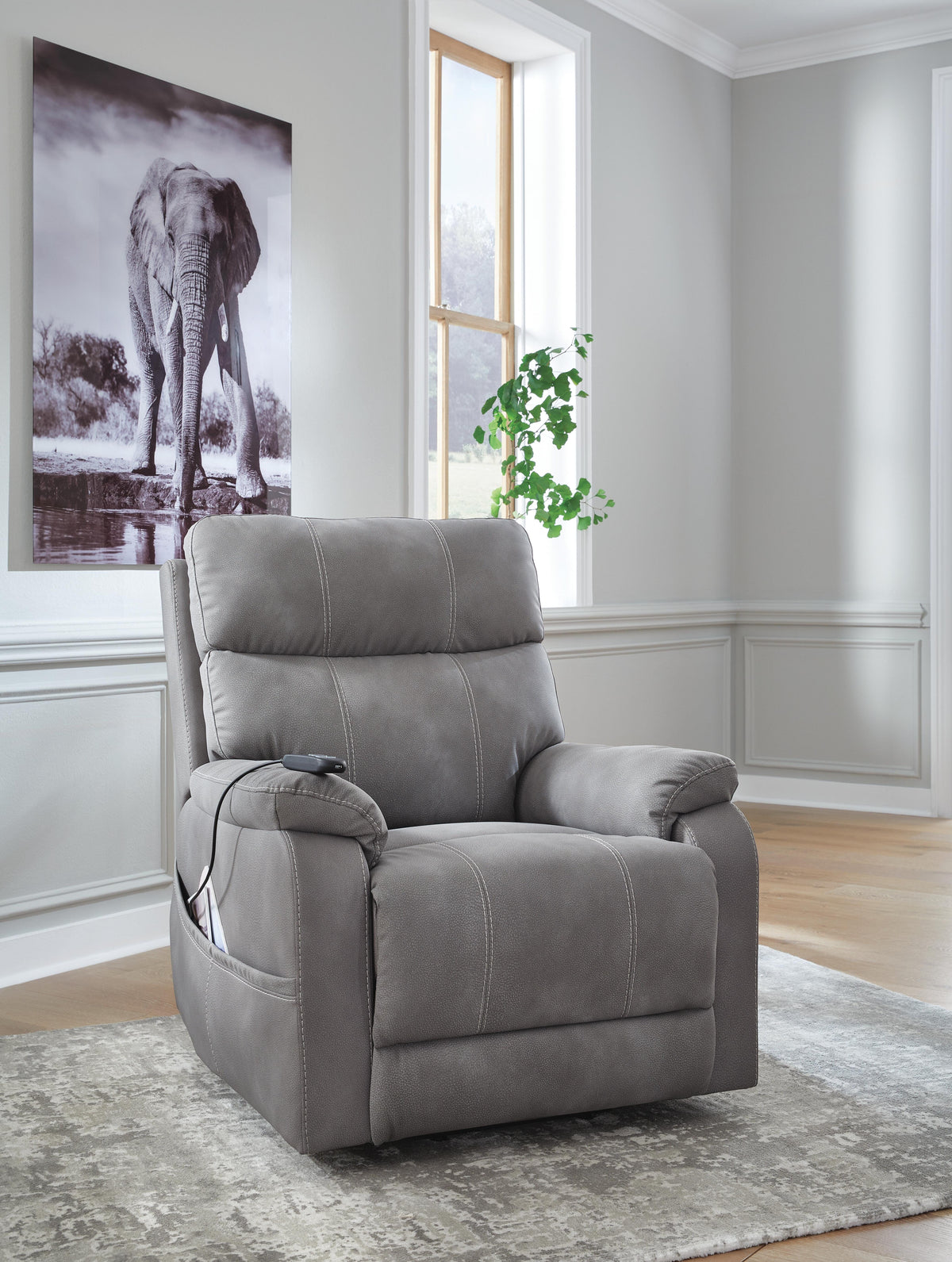 Next-Gen Durapella Power Lift Recliner - 4070812 - product view or room setting; only recliner included (supplier image 16)