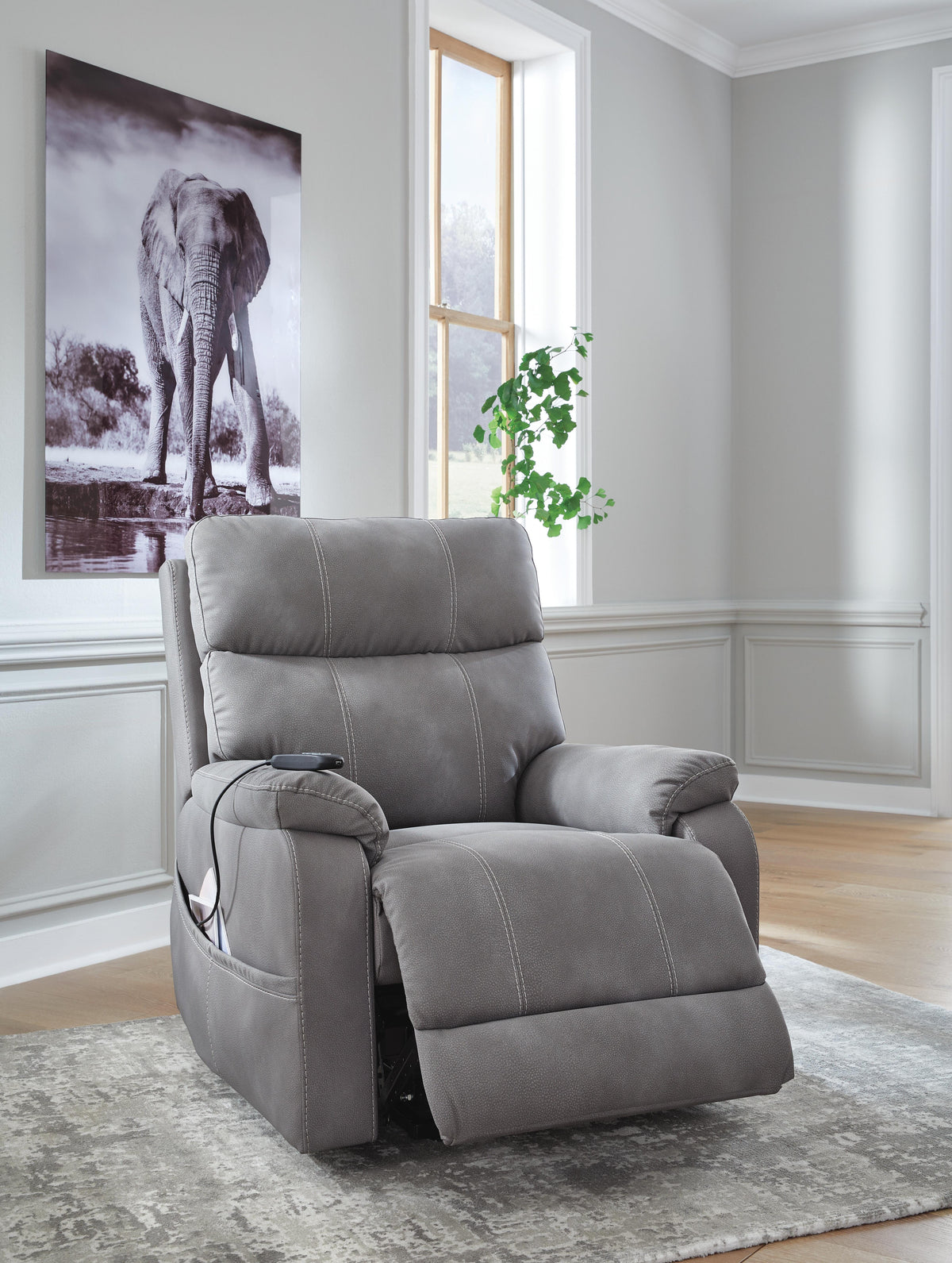Next-Gen Durapella Power Lift Recliner - 4070812 - product view or room setting; only recliner included (supplier image 23)