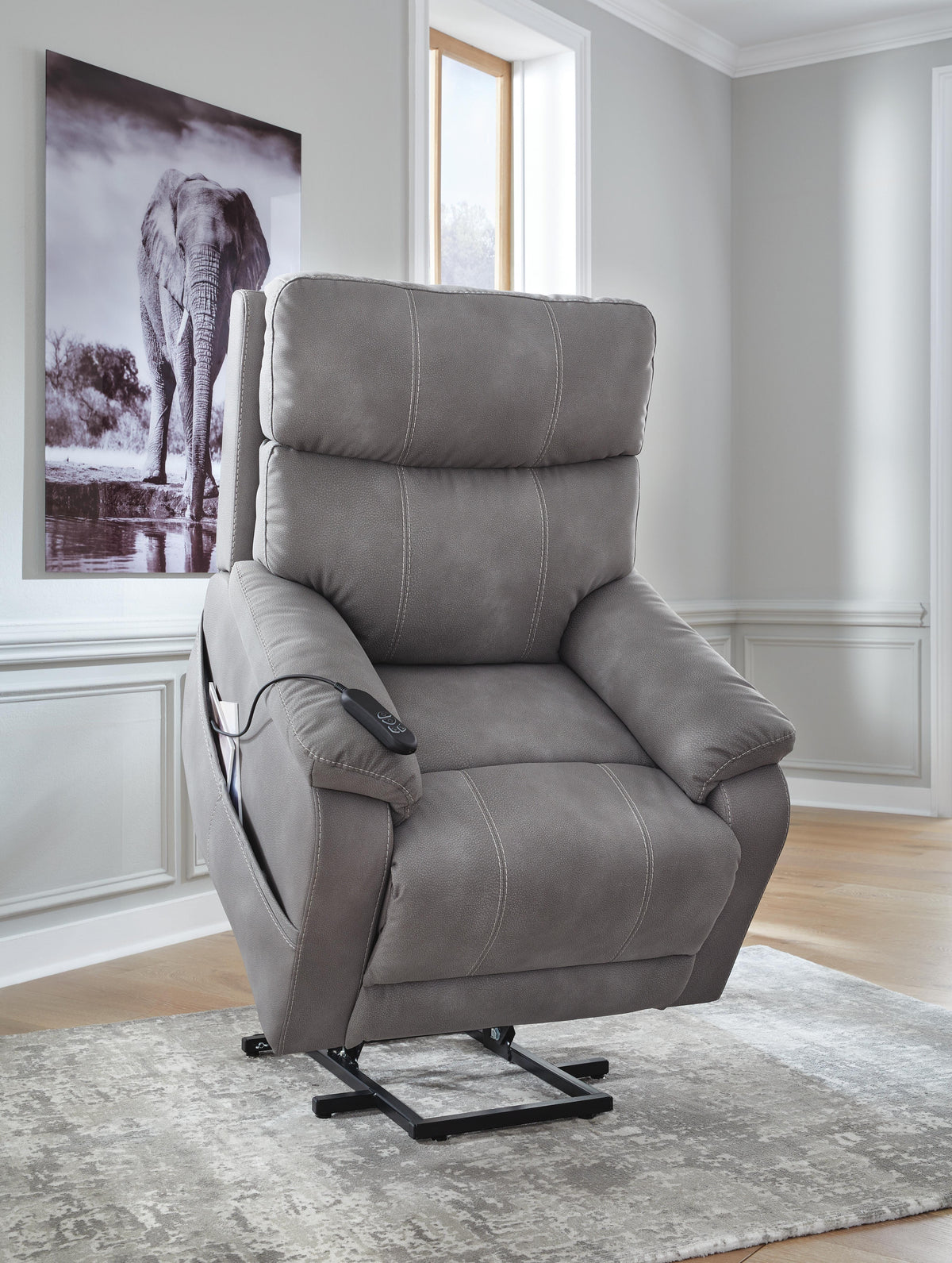 Next-Gen Durapella Power Lift Recliner - 4070812 - product view or room setting; only recliner included (supplier image 24)