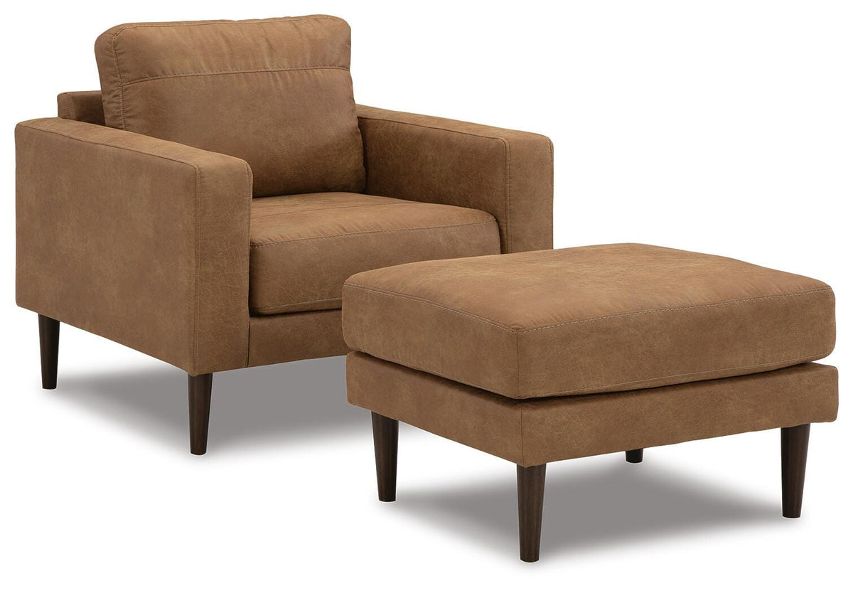 Telora Chair and Ottoman - 41002U2 - product view or room setting; complete kit and included component views (supplier image 2)