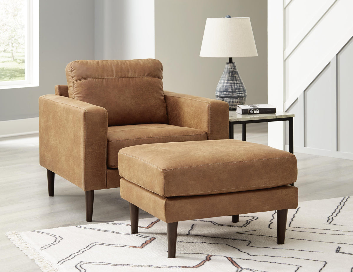 Telora Chair and Ottoman - 41002U2 - product view or room setting; complete kit and included component views (supplier image 1)