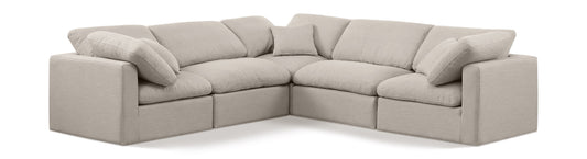 Indulge - Linen 5 Piece Modular Corner Sectional