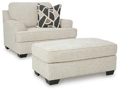Heartcort Oversized Chair and Ottoman - 44604U1 - product view or room setting; complete kit and included component views (supplier image 2)