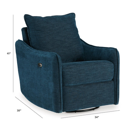 McBurg Swivel Power Recliner - 4480128 - approximate manufacturer dimensions (supplier image 10)