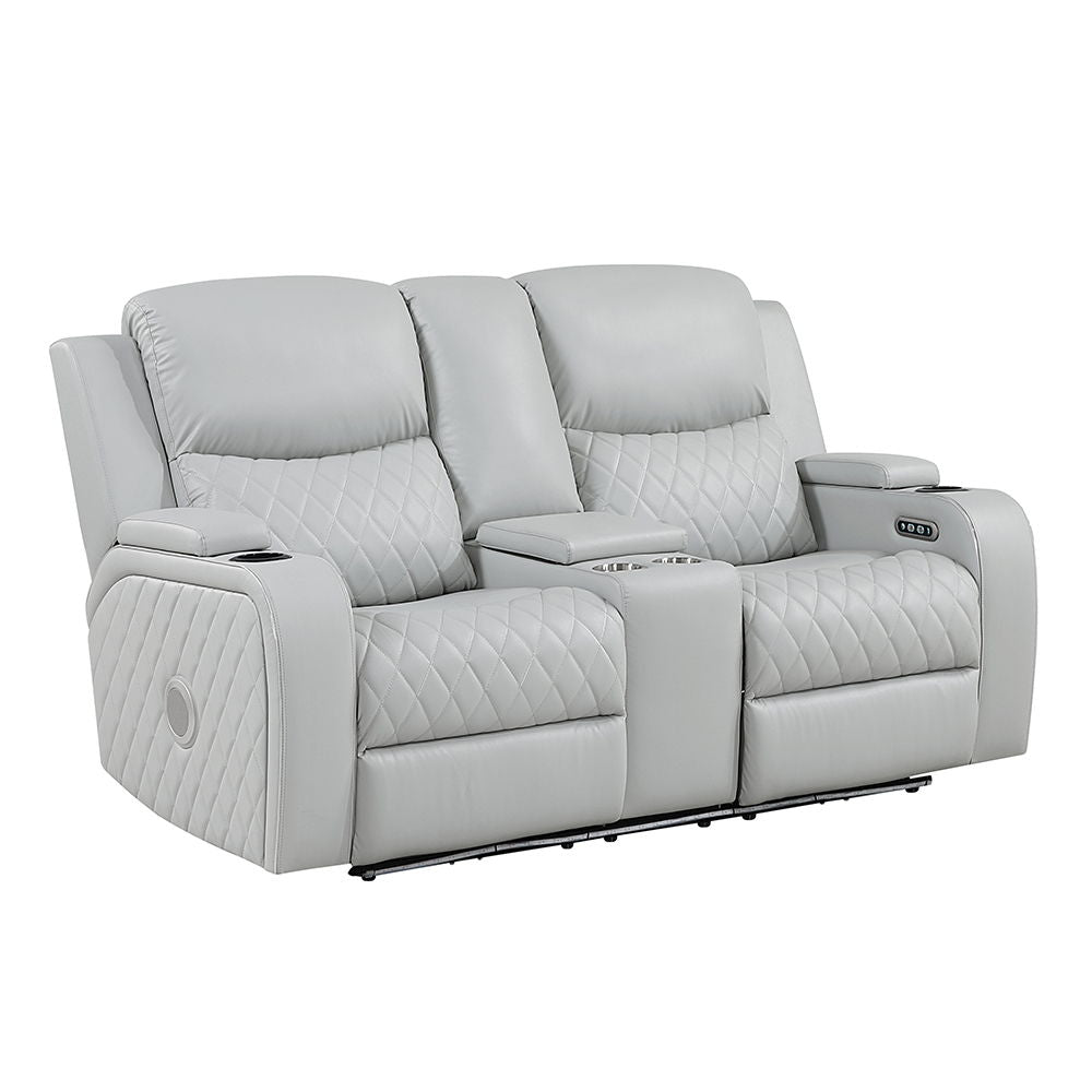 Elonzo - Sofa & Loveseat Set - Light Gray