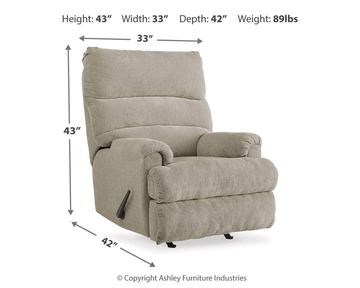 Man Fort Recliner - 4660425 - approximate manufacturer dimensions (supplier image 12)