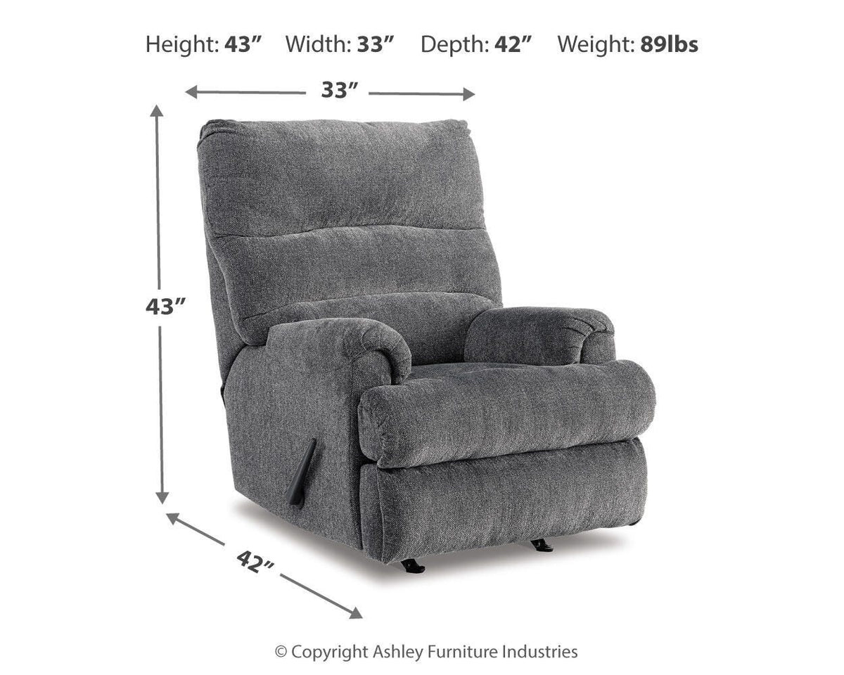 Man Fort Recliner - 4660525 - approximate manufacturer dimensions (supplier image 4)