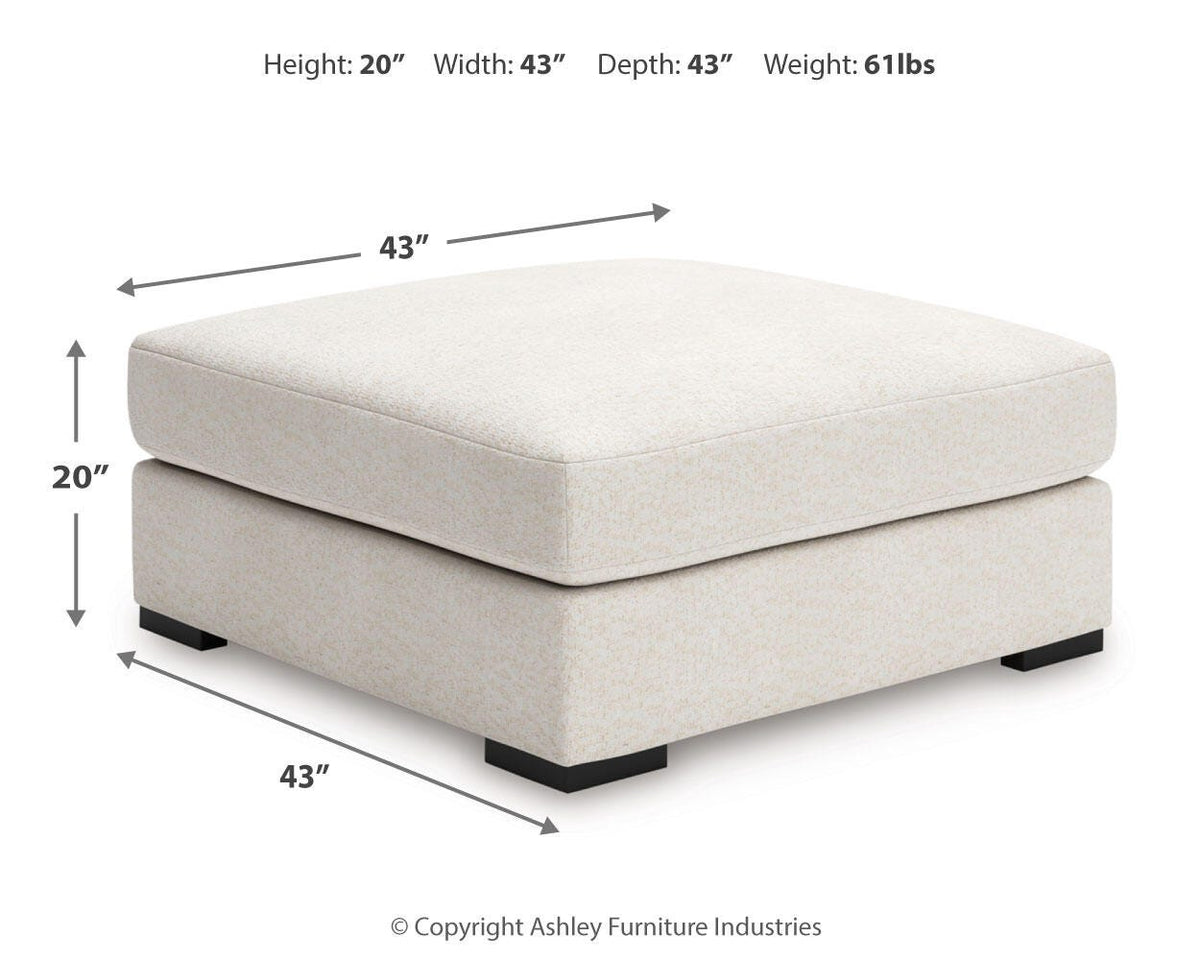 Donelson Creek Oversized Accent Ottoman - 4800208 - approximate manufacturer dimensions (supplier image 6)