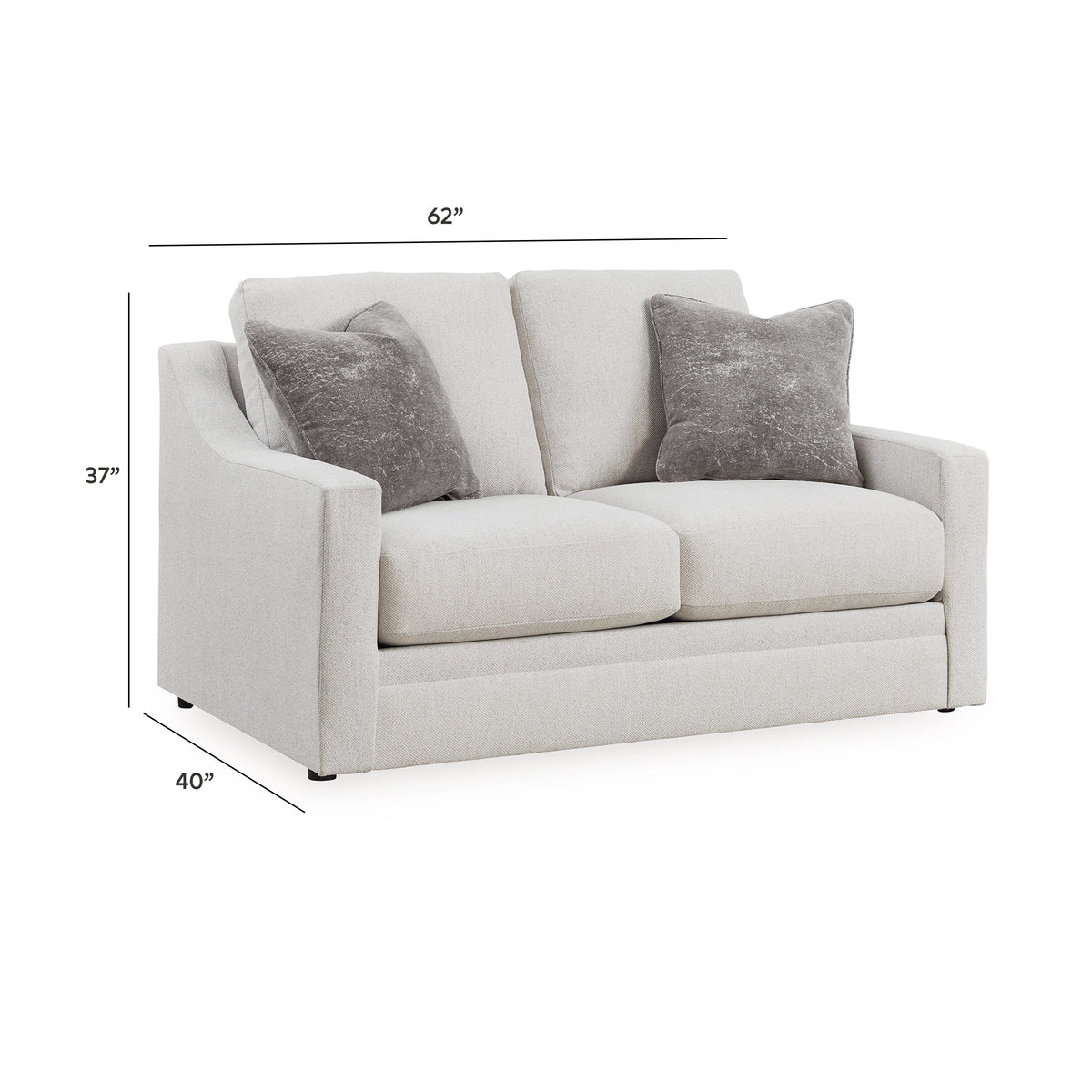 Maitelynn Loveseat - 4820235 - approximate manufacturer dimensions (supplier image 7)