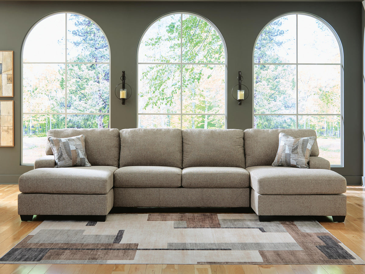 Newellen Sectional - 48404S7, 48404S3 - product view or room setting; complete kit and included component views (supplier image 26)