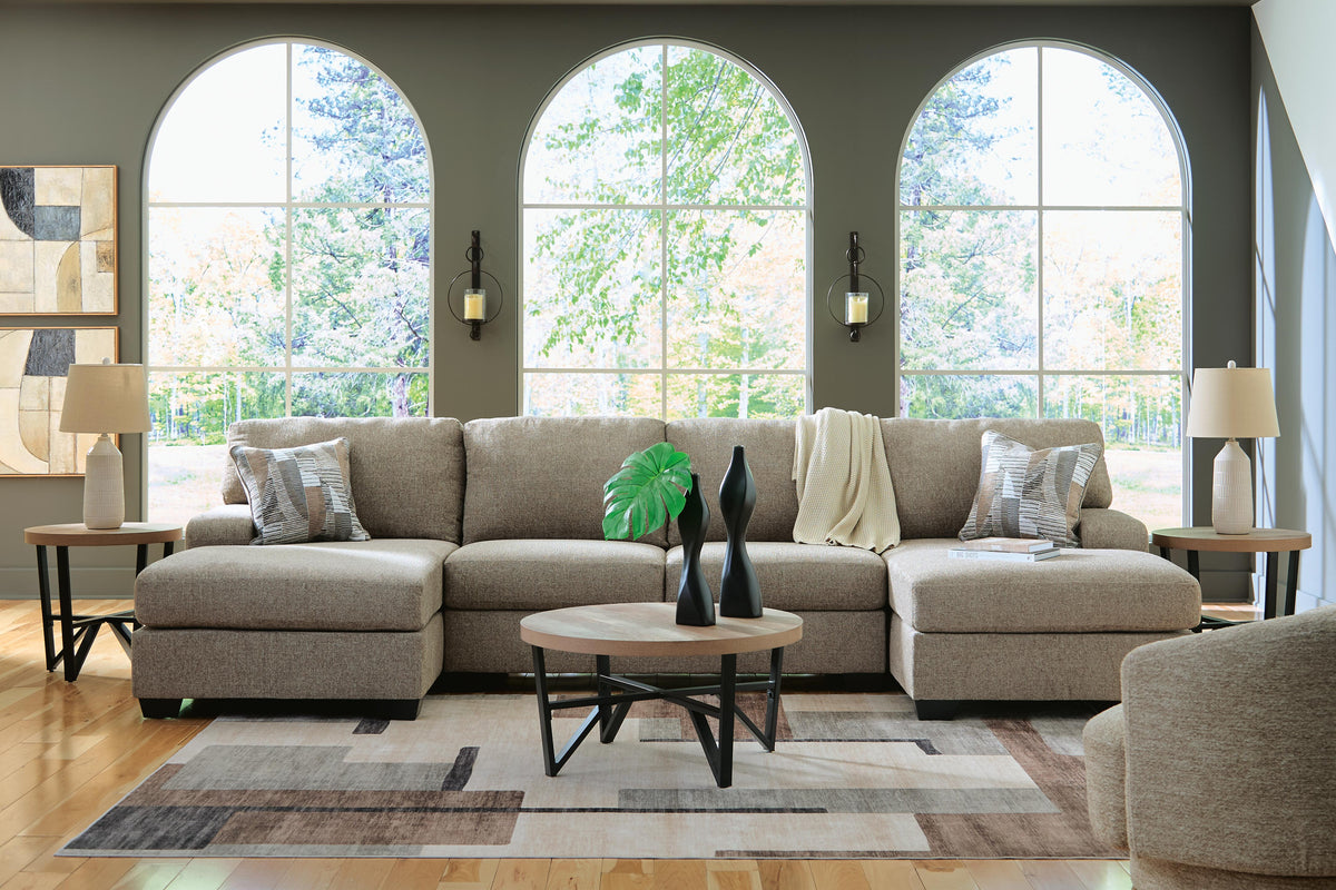 Newellen Sectional - 48404S1 - product view or room setting; complete kit and included component views (supplier image 28)