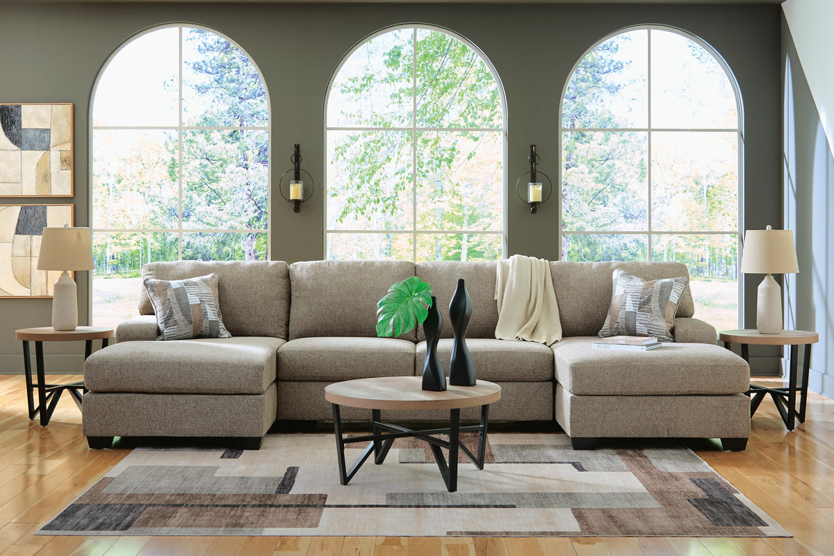Newellen Sectional - 48404S1 - product view or room setting; complete kit and included component views (supplier image 27)