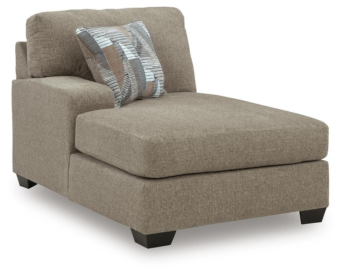 Newellen 3-Piece Sectional and Oversized Ottoman - 48404U1 - product view or room setting; complete kit and included component views (supplier image 4)