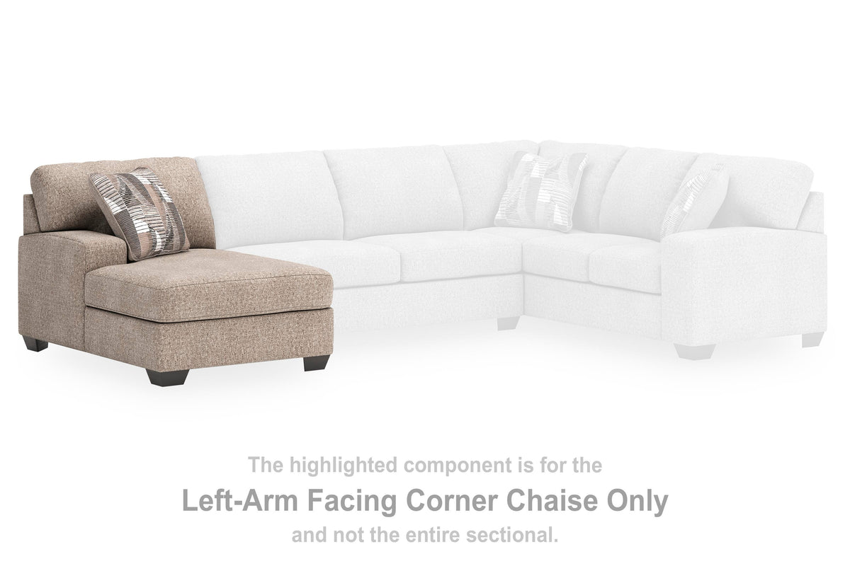 Newellen Sectional - 48404S5, 48404S4, 48404S7, 48404S3, 48404S1 - product view or room setting; complete kit and included component views (supplier image 16)