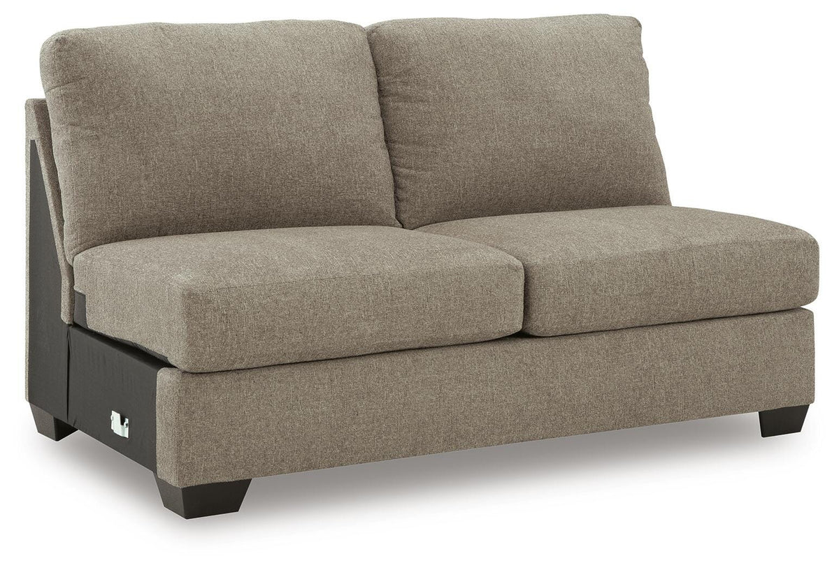 Newellen 3-Piece Sectional and Oversized Ottoman - 48404U1 - product view or room setting; complete kit and included component views (supplier image 6)