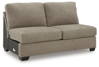 Newellen 3-Piece Sectional and Oversized Ottoman - 48404U1 - product view or room setting; complete kit and included component views (supplier image 6)