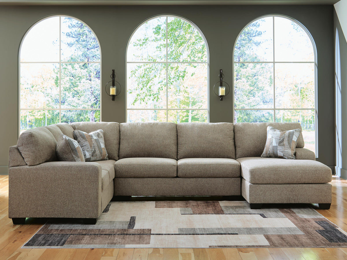 Newellen Sectional - 48404S6, 48404S2 - product view or room setting; complete kit and included component views (supplier image 2)