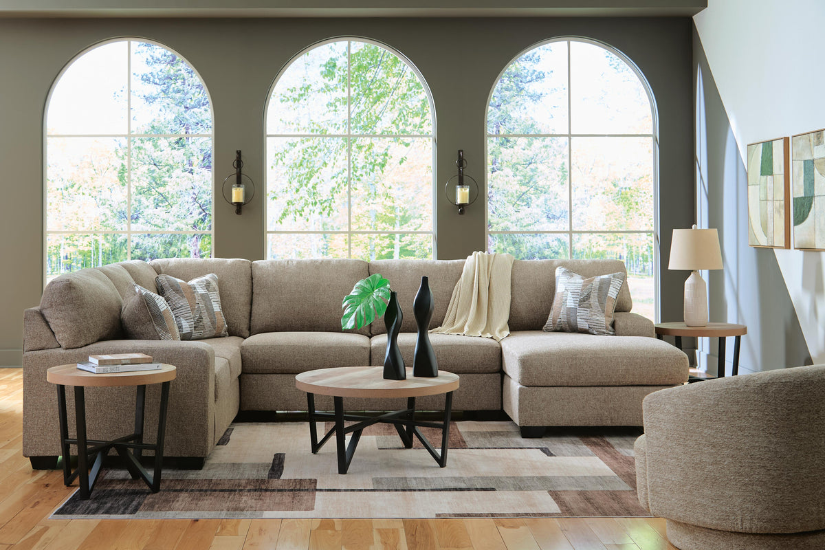 Newellen Sectional - 48404S2 - product view or room setting; complete kit and included component views (supplier image 23)