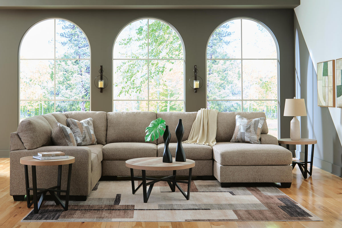 Newellen Sectional - 48404S2 - product view or room setting; complete kit and included component views (supplier image 22)