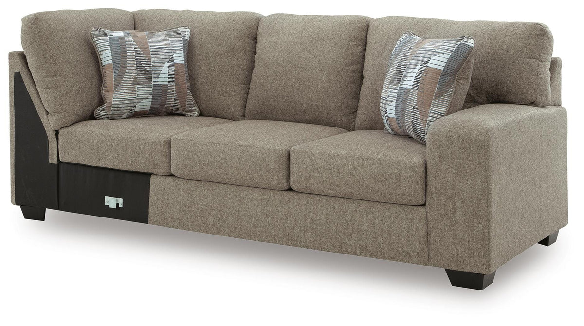 Newellen Sectional - 48404S5, 48404S1 - product view or room setting; complete kit and included component views (supplier image 19)