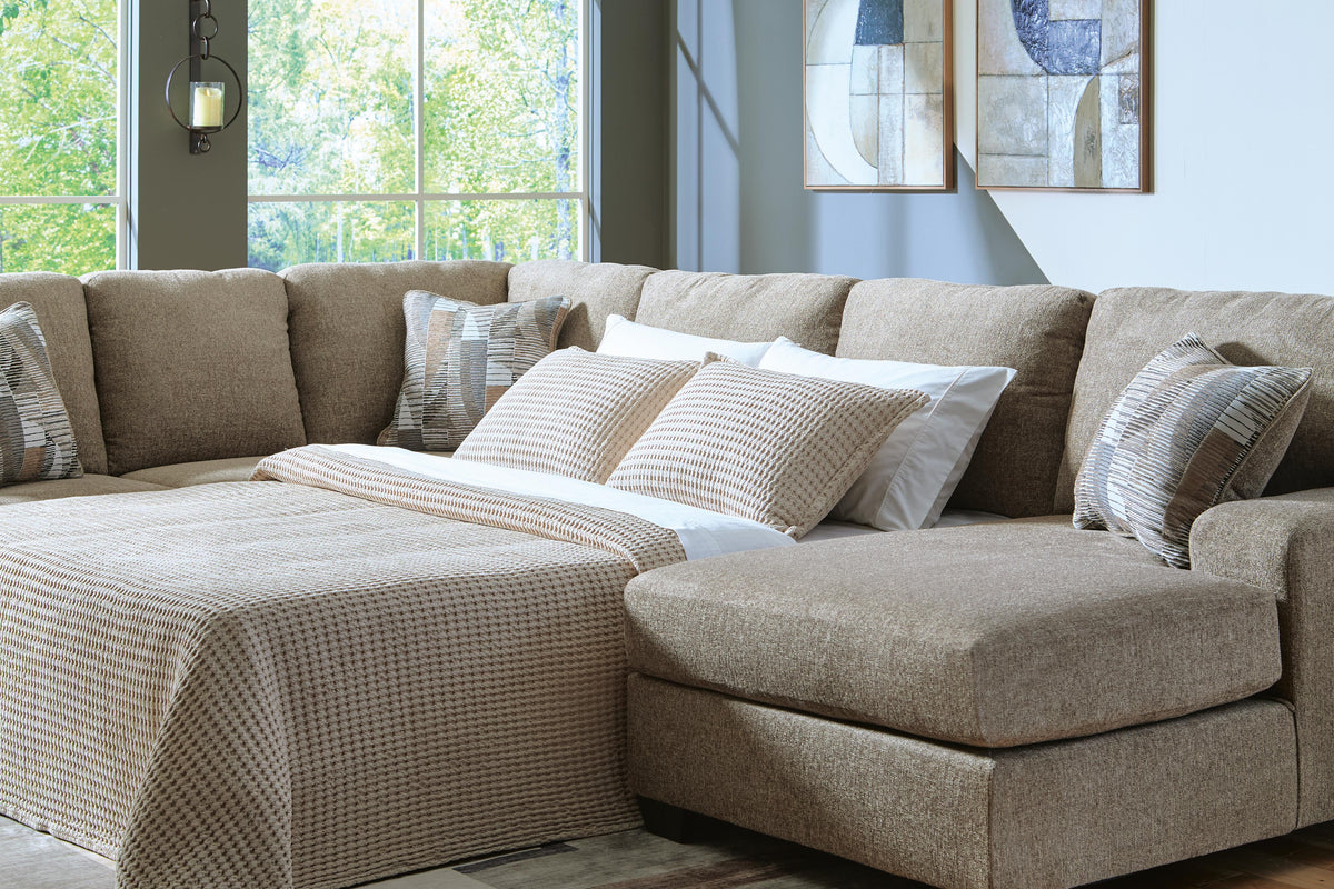 Newellen Sectional - 48404S6 - product view or room setting; complete kit and included component views (supplier image 3)