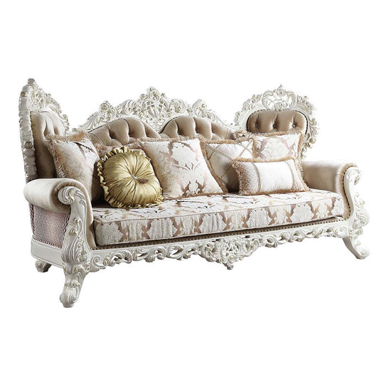 Vanaheim - Sofa & Loveseat Set - Fabric & Antique White