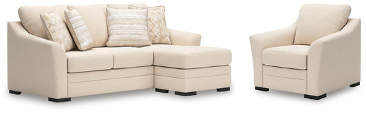 Lango Sofa Chaise and Chair - 48602U1 - product view or room setting; complete kit and included component views (supplier image 1)