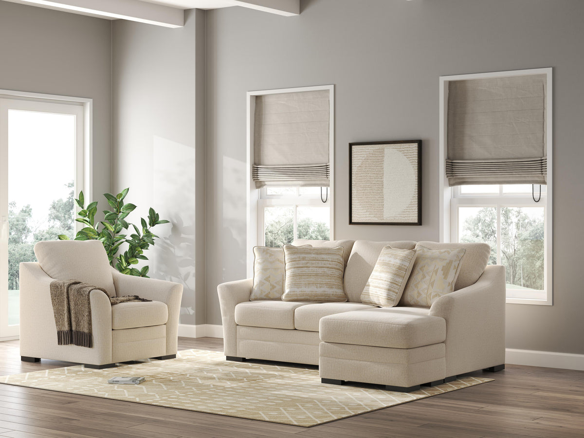 Lango Sofa Chaise and Chair - 48602U1 - product view or room setting; complete kit and included component views (supplier image 2)