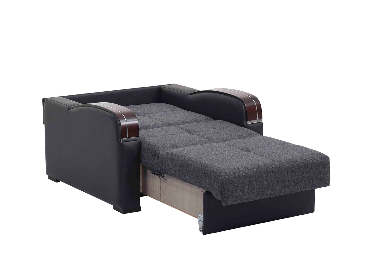 Ottomanson Sleep Plus - Upholstered Convertible Armchair With Storage