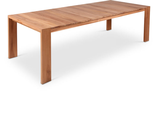Tulum - Teak Outdoor Patio Dining Table - Natural